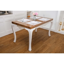 Finezza Dolce Nakışlı Keten Efekt Kumaş Krem Pembe A.Servis 33x45 cm 4 Ad-1396 Krem