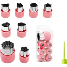 Jian Fan Ev Mutfak Kalıp Seti Kelebek Yüz Ey Kalıp Kabartmalıoyma Aracı Pembe