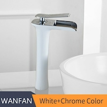 Şelale Banyo Çanak Lavabo Bataryası Beyaz