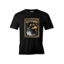Crow With A Hat Siyah Erkek Tshirt 001