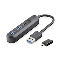 Usb Type-c 3.2 Gen1 Hub 3 Port 5 Gbps Siyah U35g05 Evimdeyokyok