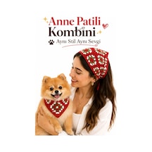 Kadın & Köpek Kombin El Örgüsü Minik Dost Bandana Seti Ayarlanabilir Evcil Hayvan Sahip Kombini Bohem Tasarım Beyaz