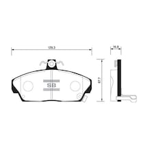 SANGSING SP1571 Fren Balatası Ön Civic VI 95-05 Rover 200-400 95-00 25 00-05 45 00-05 Mg 01-05 Gdb1319-Gdb479