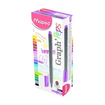Maped Fineliner Keçe Uçlu Kalem 12'li Mor