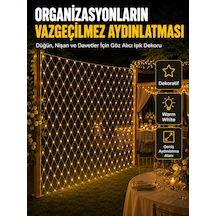 Dekoratif Ağ Led Işık İle Organizasyonlarınıza Masalsı Atmosfer Çokrenkli