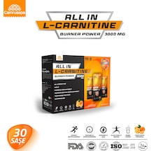 All In L-carnitine Burner Power 3000 Mg 30saşe