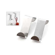 Kapı Arkası Askı Banyo Yüz Havlu Askılığı Metal, 2'li Kapı Arkasına Takılan Askı Seti Beyaz Diğer