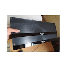 Mini Couper Lüx Pleksi Plakalık 2 Adet 3d Piano Black Lazer Kesim - 596597582