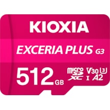 Kioxia Exceria Plus G3 512gb V30 U3 4k 210mb/s-150mb/s Microsd Hafıza Kartı Lmpl3m512gg2