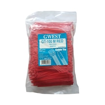 Gwest 2.5X100Mm 10Cm Kırmızı Plastik Kablo Bağı 1000 Adet N11.47