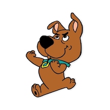 Scooby-doo Motorsiklet,cam, Laptop, Kask, Araba Sticker 15x10 Cm
