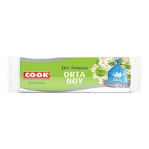 4 Adet Cook Çöp Torbası Orta Boy Elma Kokulu 15'li