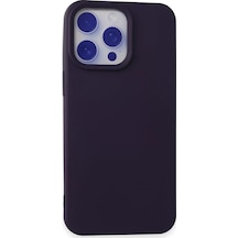 Newface Apple İphone 15 Pro Max Kılıf Nano İçi Kadife Silikon - Mor