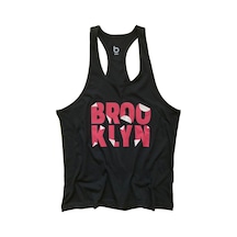 Bluu Fitness Gym Tank Top Sporcu Atleti Brooklynp Siyah