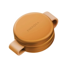 Energea Alumag Trio 3in1 Katlanabilir Qi2 Destekli 15w Telefon Saat Apple Uyumlu AirPods Masaüstü Hızlı Şarj Standı - Turuncu