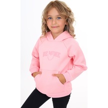 Toontoy Kız Çocuk Baskılı Sweatshirt Pembe