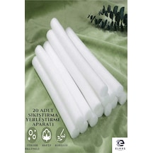Koltuk Ve Sandalye Örtüsü Sıkıştırma Ve Sabitleme Süngeri,kayma Engelleme Aparatı 20 Adet 30-35cm Beyaz - 814325631 Beyaz