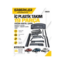 Doğan Kartal Şahin İç Plastik Takım + Marşpiyel Plastiği + Pandizot + Döşeme Plastiği Takım 19parça - Erb259