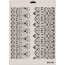Mey İthalat Rich Dantel Seri Dn-907 Stencil 35x25 Cm