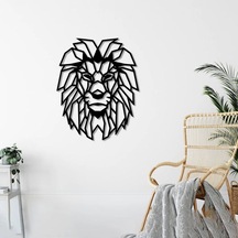 Modern Aslan Sanatı Metal Duvar Dekoru