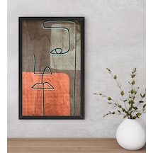 Bk Home Picasso Style Dekoratif Ahşap Siyah Çerçeveli Tablo-7 (495995994)
