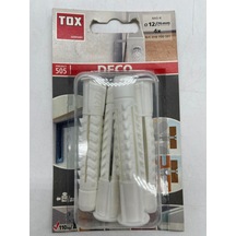 Tox Deco Plastik Dübel 12X76 Mm 4 Adet