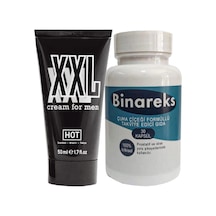 Hotxxl 50 Ml Erkeğe Özel Uzun Kalın Boyutlandırıcı Krem + Yanında 1 Kutu Erkeğe 30lu Binareks Pırostat