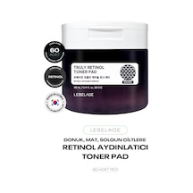 Retinol İçeren Leke Bakımı Tonikli Ped Retinol Toner Pad 60 Adet