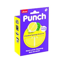 Vileda Punch Limon Kokulu Çizmez Sünger, Çok Yönlü, Mutfak, Banyo, Dış Mekan Kullanımına Uygun