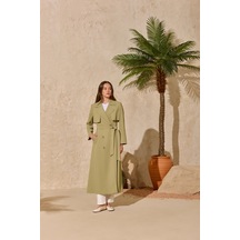 Aker Olive Çift Rüzgarlı Pardösü Olive Olive