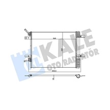 Peugeot 3008 Klima Radyatoru 1.6 Bluehdi 2016-2018 Kale 355160
