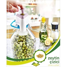 Kolay Zeytin Dilme Çizme Aparatı Pratik Kolay Zeytin Çizici Alet Bx40 Çok Renkli