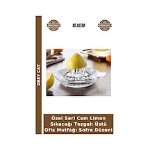 Özel Seri Cam Limon Sıkacağı Tezgah Üstü Ofis Mutfağı Sofra Düzeni Çok Renkli