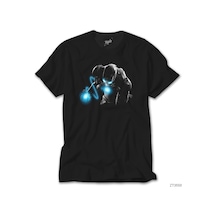 Iron Man Laser Siyah Tişört Siyah