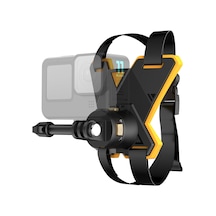 Vkemall Gopro Uyumlu Manyetik Motorcu Kaskı Çene Kayışı - Hızlı Çıkarılabilir Hareketli Kamera Sabitleyici Çok Renkli