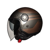 Motoanl Motosiklet Soft Yarım Camlı Ce Onaylı Güneş Vizörlü Kapalı Kask