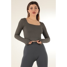 Doremi Seamless Straplez Uzun Kollu Fitilli Büstiyer 001