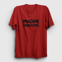 Presmono Unisex Logo V2 Imagine Dragons T-shirt Kırmızı