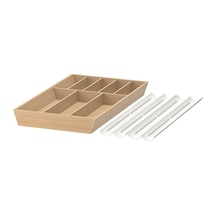 Ikea Uppdatera Çekmece Düzenleyici 52x50 Cm 3 Parça Beyaz - Naturel