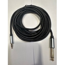 5 Metre 3.5 Mm Stereo 6.3 Mm Mono Kablo 5 Metre Amfi Bilgisayar Arası Kablo