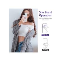 3 Paket Cep Telefonu Tutucu Halkaları Sevimli Kelebek Desenli Boyalı Metal 360 Dönebilen Cep Telefonu Tutucu Halkası Tokalı Pembe, Sarı, Yeşil