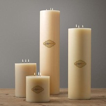 4 Lü Çap 15cm Set Mum Krem Krem