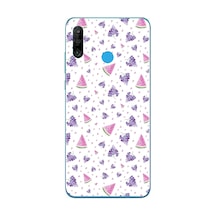 Huawei P30 Lite Uyumlu Karpuz Ve Üzümler Baskılı Silikon Kılıf Renkli