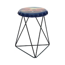 Beetle Metal Tabure Lacivert