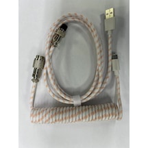 Coiled Kablo, Sarmal Kablo, Mekanik Klavye Kablosu, Type C Usb Kablo Oyuncu Klavyesi Kablosu