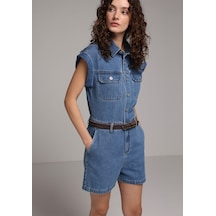 Colin's Colins Regular Fit Düz Kadın Mid İndigo Denim Jean Şort Cl1081399 Q1.v1 Dn45047