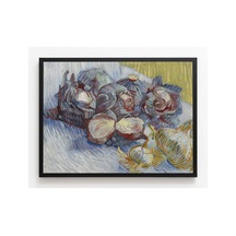 Van Gogh Van Gogh Kırmızı Lahanalar Ve Sarımsak Çerçevesiz Poster 21x30 Cm A4 Tablo Van Gogh