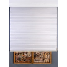 Simli Pudra Zebra Stor Perde Pudra