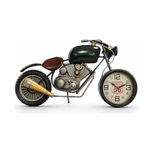 Motosiklet Tasarımlı Metal Duvar Saati Liv5790