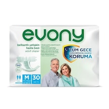Evony Belbantlı Yetişkin Hasta Bezi Medium 30 Adet 1x30 Paket M